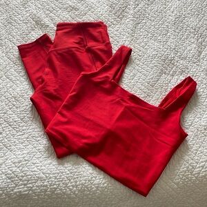 Abercrombie Your Personal Best Legging and Crop Top Set